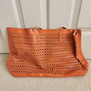 Saks Fift Avenue Orange Beach bag
